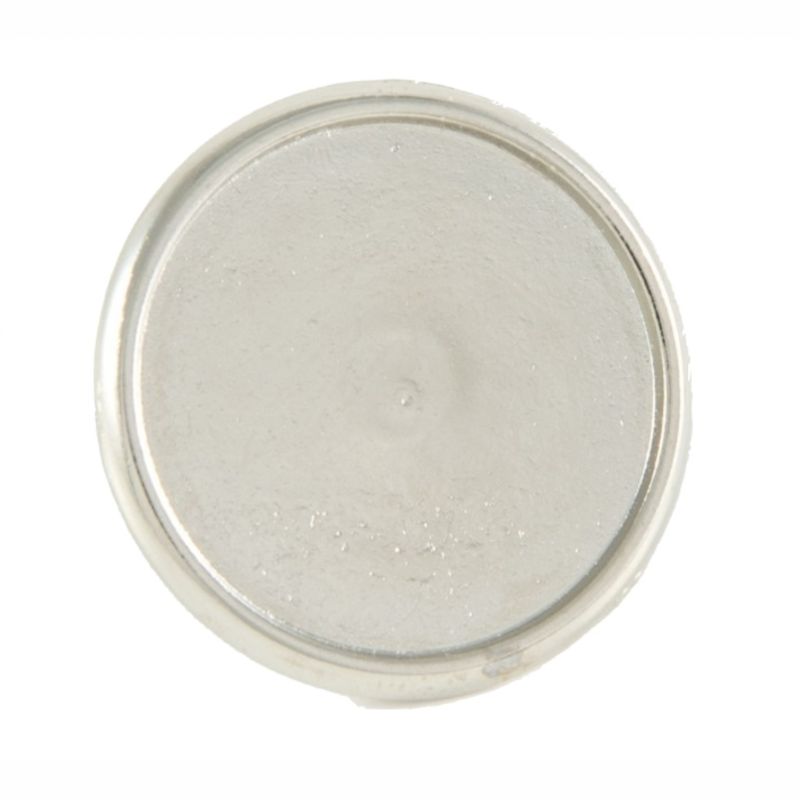 Premium Badge Blank round 16mm silver clutch fitting